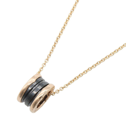 B.Zero1 Pendant Necklace Ceramic and 18K Rose Gold