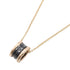 B.Zero1 Pendant Necklace Ceramic and 18K Rose Gold