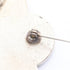 Camellia Brooch Metal Black and White