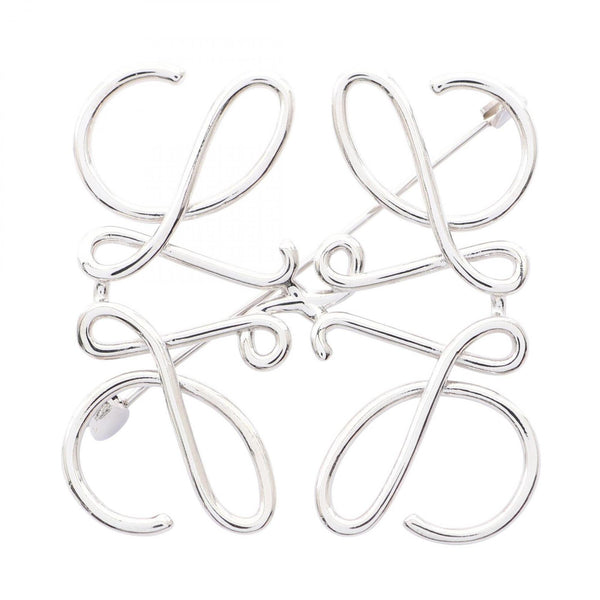 Anagram Brooch Silver Metal