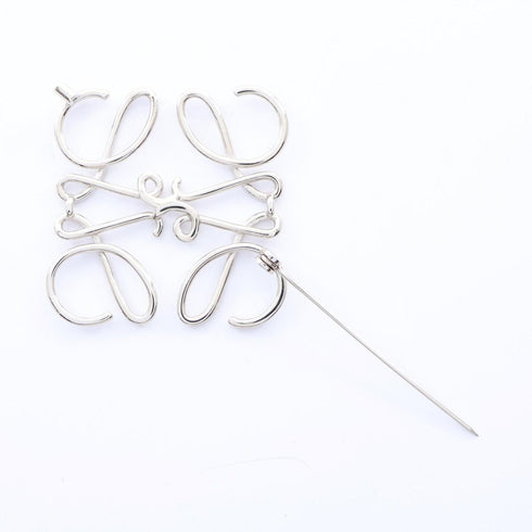 Anagram Brooch Silver Metal