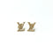 Earrings Gold-Tone Metal