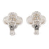 Vintage Alhambra Earrings Sterling Silver and 18K White Gold 18K White Gold