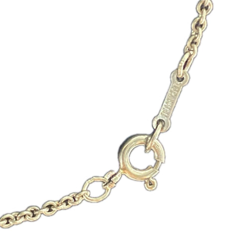 Bean Pendant Necklace Sterling Silver 10mm