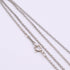 Bean Pendant Necklace Sterling Silver 10mm