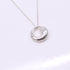 Eternal Circle Pendant Necklace Sterling Silver