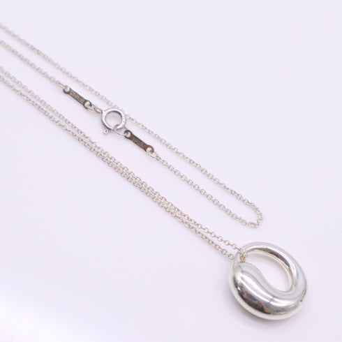 Eternal Circle Pendant Necklace Sterling Silver