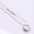 Eternal Circle Pendant Necklace Sterling Silver