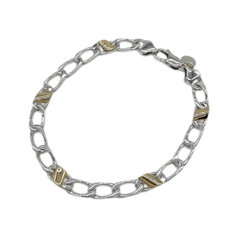 Charm Bracelet 18K Gold and Sterling Silver