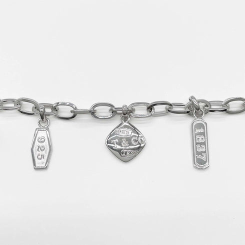 1837 Element 5 Charm Bracelet Sterling Silver