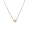 Bean Pendant Necklace Sterling Silver 8mm