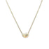 Bean Pendant Necklace Sterling Silver 8mm