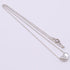 Bean Pendant Necklace Sterling Silver 8mm