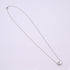Bean Pendant Necklace Sterling Silver 8mm