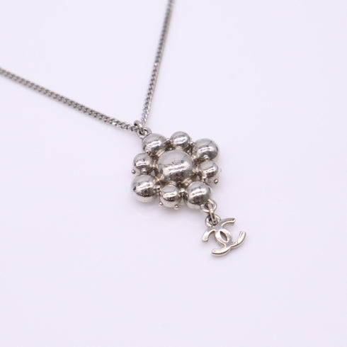 CC Logo Pendant Necklace Sterling Silver