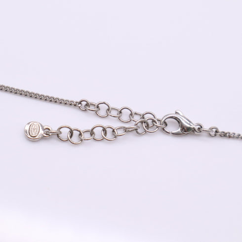 CC Logo Pendant Necklace Sterling Silver