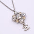 CC Logo Pendant Necklace Sterling Silver
