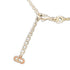 Plate Pendant Necklace Rhinestone Silver