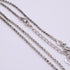 Plate Pendant Necklace Rhinestone Silver