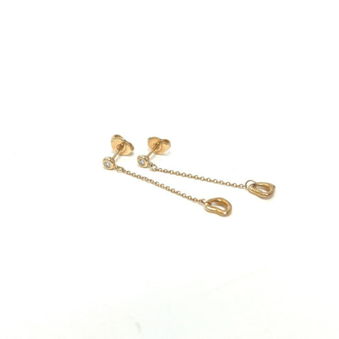 Open Heart Earrings 18K Rose Gold 18K Rose Gold