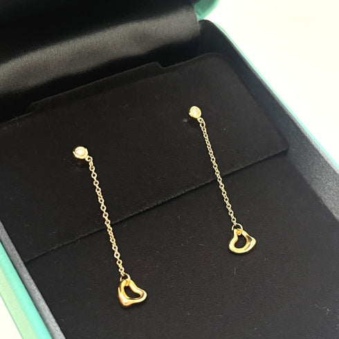 Open Heart Earrings 18K Rose Gold 18K Rose Gold