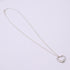 Open Heart Pendant Necklace Sterling Silver 15mm