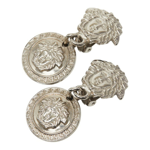 Earrings Logo Silver-Tone Metal