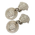 Earrings Logo Silver-Tone Metal