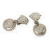 Earrings Logo Silver-Tone Metal