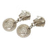 Earrings Logo Silver-Tone Metal
