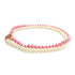 Necklace Artificial Pearl and Metal Red and White