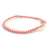 Necklace Artificial Pearl and Metal Red and White