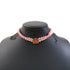 Necklace Artificial Pearl and Metal Red and White