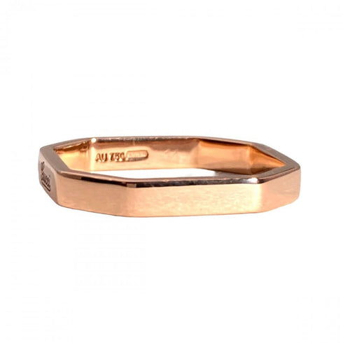 Octagonal Ring 18K Rose Gold