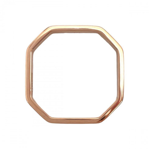 Octagonal Ring 18K Rose Gold