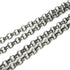 Pendant Necklace Metal Black and Silver