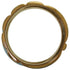 Bangle Metal Gold Light Blue and White Bracelet