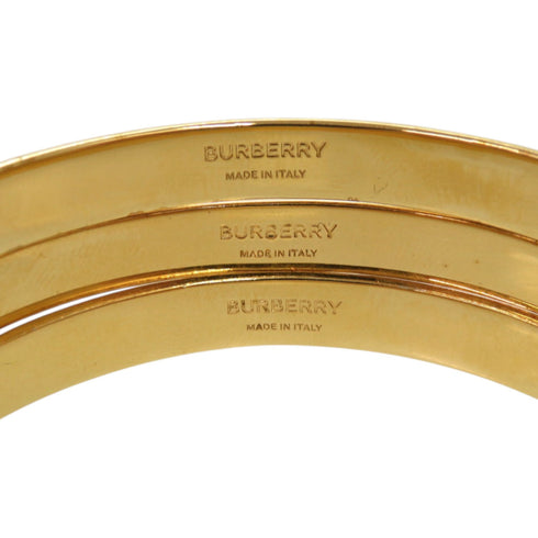 Bangle Metal Gold Light Blue and White Bracelet