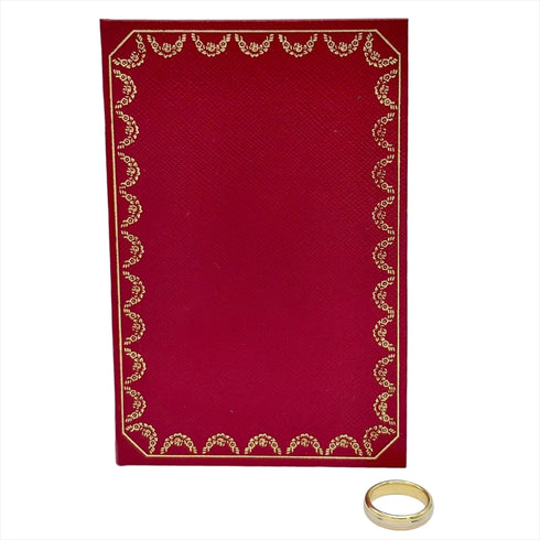 Vendome Louis Cartier Band Ring 18K Tricolor Gold