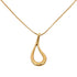 Open Teardrop Pendant Necklace 18K Yellow Gold