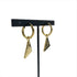 Earrings Hoop Gold-Tone Metal