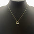 Open Heart Pendant Necklace 18K Yellow Gold 12mm