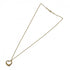 Open Heart Pendant Necklace 18K Yellow Gold 12mm