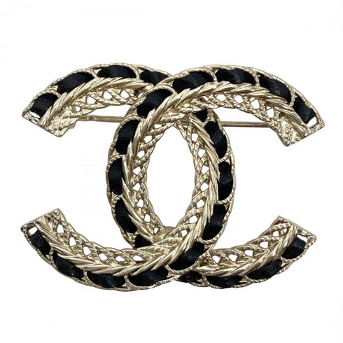 CC Logo Brooch Metal