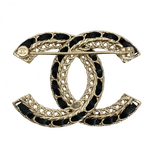 CC Logo Brooch Metal