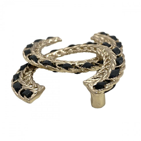 CC Logo Brooch Metal