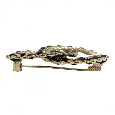 CC Logo Brooch Metal