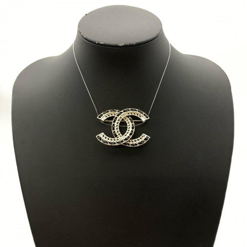 CC Logo Brooch Metal