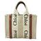Woody Tote Canvas with Leather Small