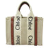 Woody Tote Canvas with Leather Small